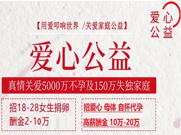 颍泉捐卵助孕生子 爱心志愿者招募